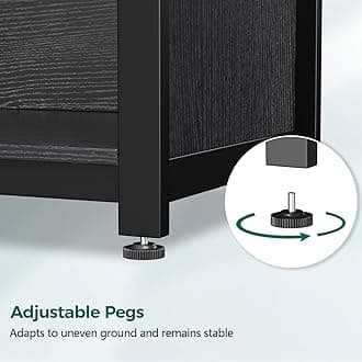 Tatub 40-50 Gallon Fish Tank Stand with Cabinet, Metal Aquarium Stand for Accessories Storage, Reptile Tank Turtle Terrariums Table Bearable 1000LBS, Accommodates 2 Aquariums