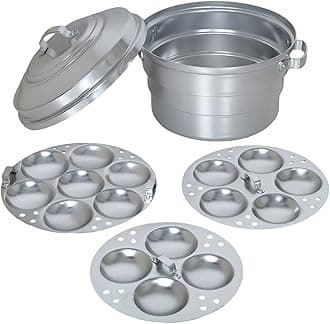 Priya Silver Aluminium Standard Idli Maker 16 Pot