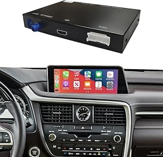 Wireless CarPlay Retrofit Kit Decoder Compatible with Lexus RX/NX/ES/UX/LS/LX/RC/LC/GS/is (2014–2019), for Premium Factory System, Supports Android Auto, Mirror Link, Reverse Camera