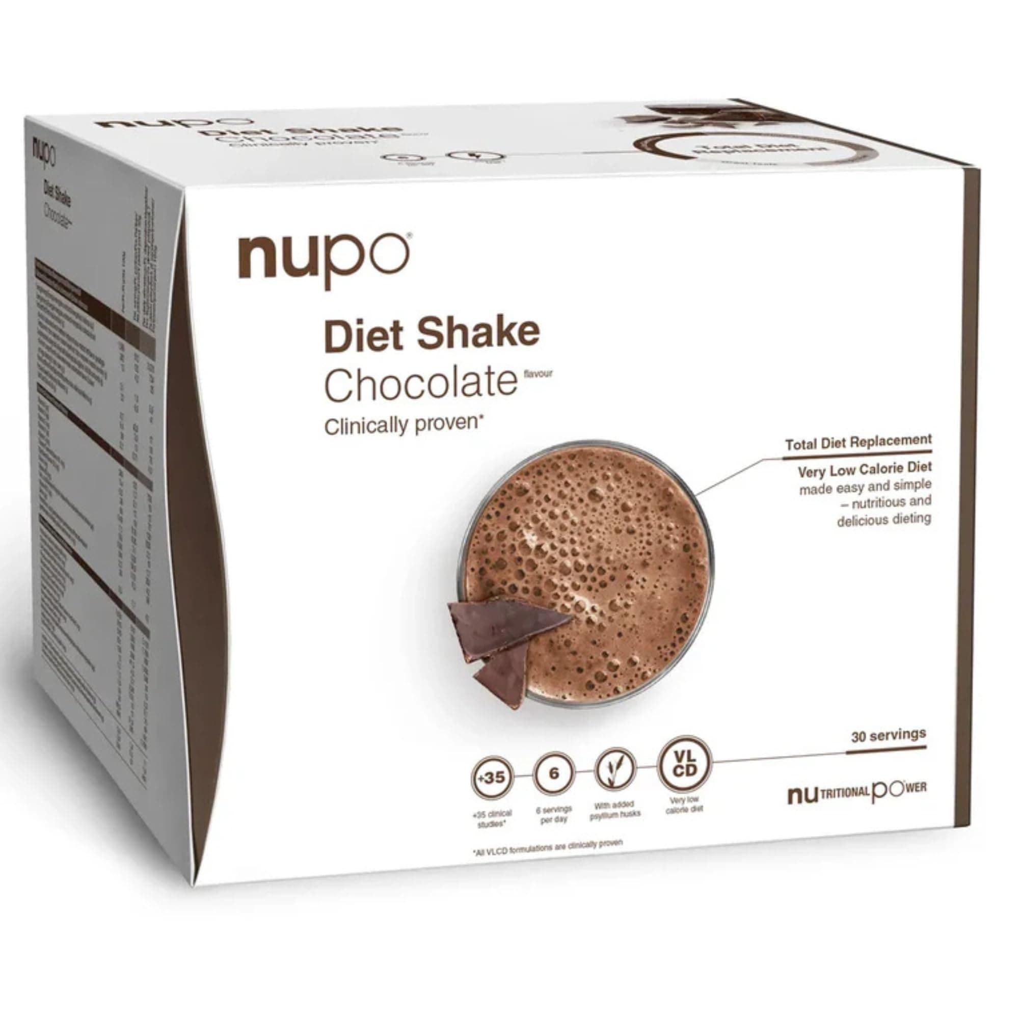 Nupo - Diet Shake Chocolate 30 Servings, Brown