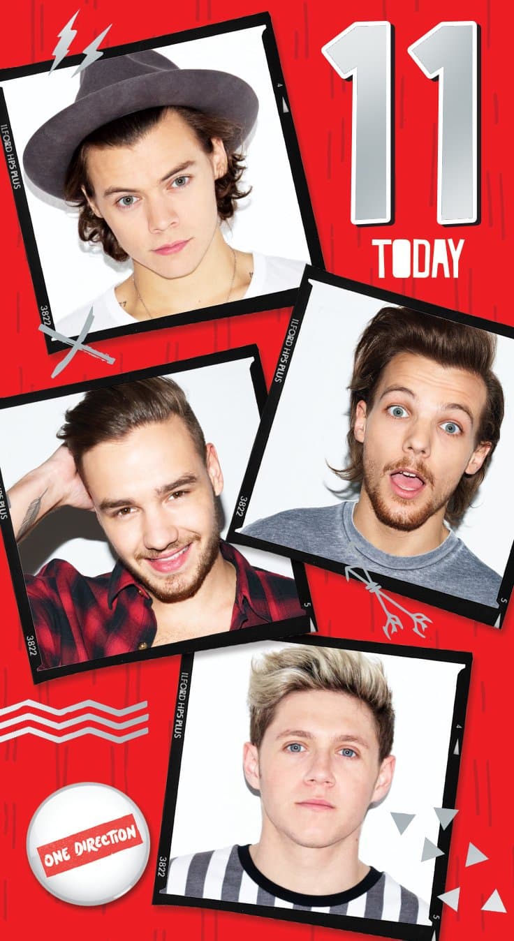 One Direction Age 11 Birthday Greeting Card