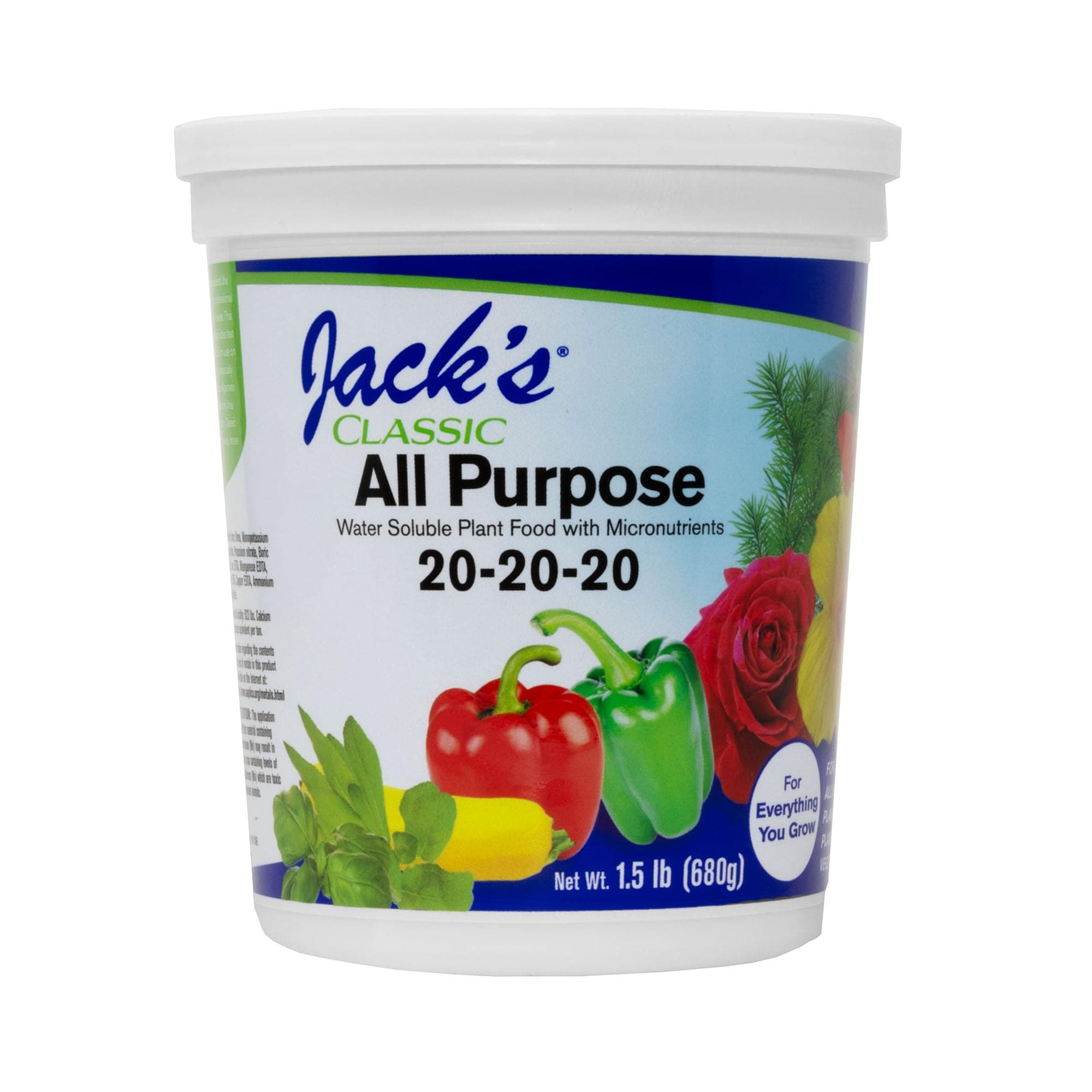 Jack's Classic All Purpose 20-20-20 Water Soluble Plant Food (1.5lbs)