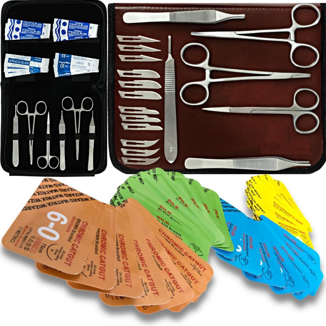 24 Mixed Micro Sutures 4-0, 5-0, 6-0