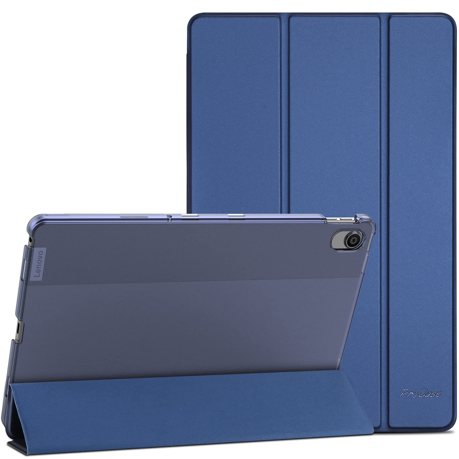 Case for Lenovo Tab M10 Plus 3rd Gen Case 10.6 Inch 2022(TB125FU/TB128FU/TB128XU), Slim Stand Hard Back Shell Protective Smart Cover Case for Lenovo Tab M10 Plus 10.6" 2022 Release -Navy