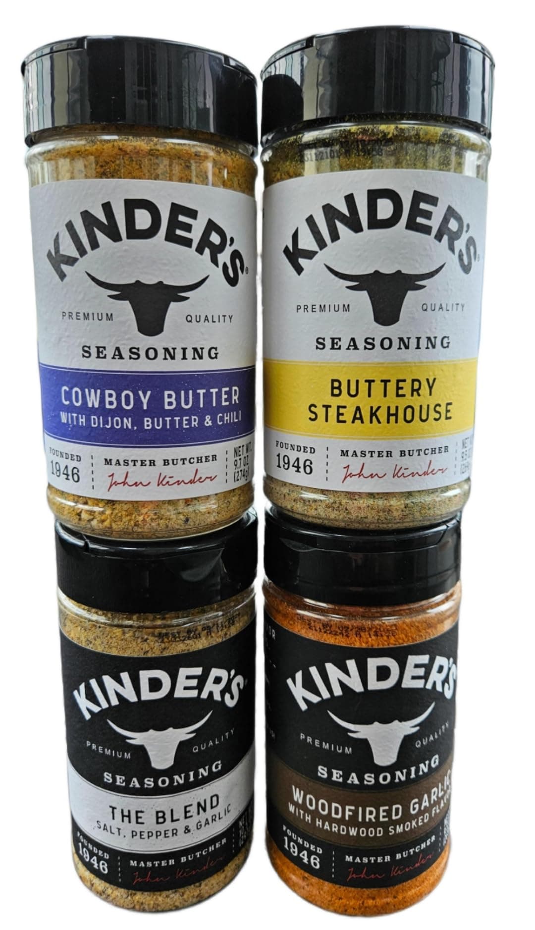 HUBZ KINDERs Pantry Essentials Condiment Set, 4 Pack, 10 Ounce by The Blend, 270ml by Buttery Steak