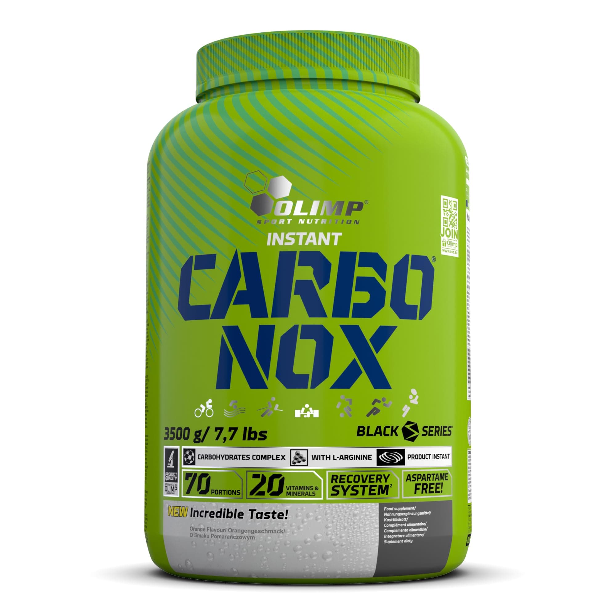 Olimp Labs Carbo NOX Powder, Orange Flavour, 3.5 kg