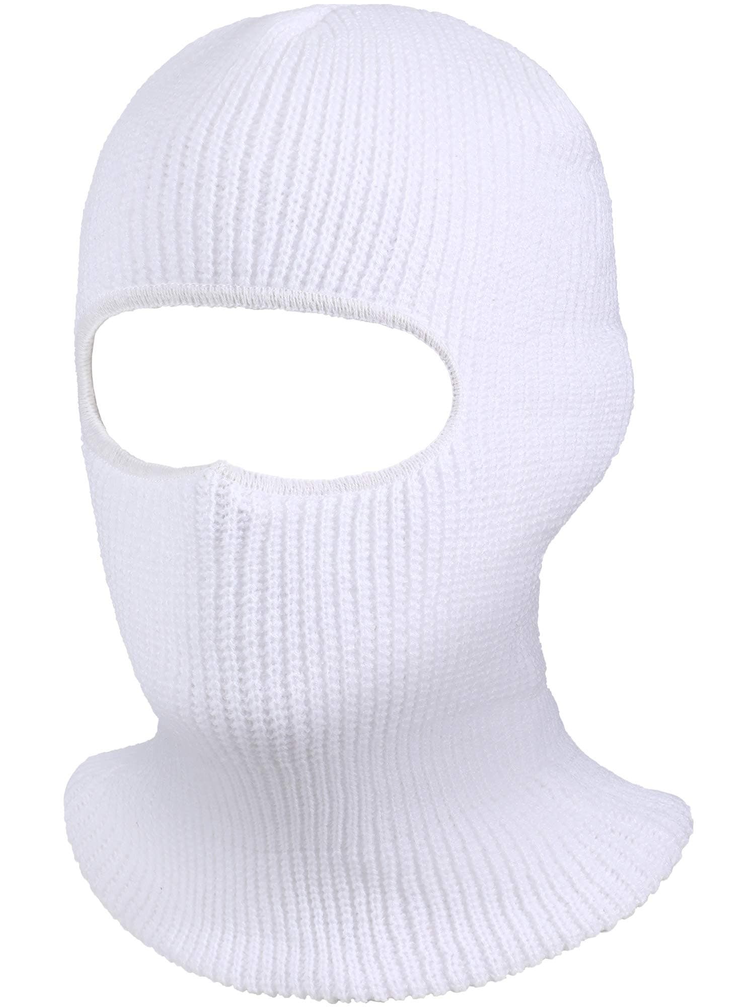 Geyoga Balaclava Face Mask Soft Breathable Multipurpose Windproof Balaclava 1 Hole Knitted Motorcycle Ski Mask for Adult Winter