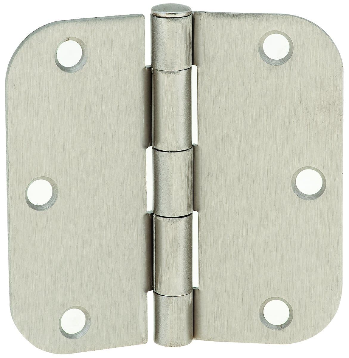 Anvil Mark 561131 3-1/2" Butt Hinges with 5/8" Radius Corner, Satin Nickel, 2 Per Pack