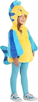 Child Disney Little Mermaid Flounder Costume | Little Mermaid Costumes
