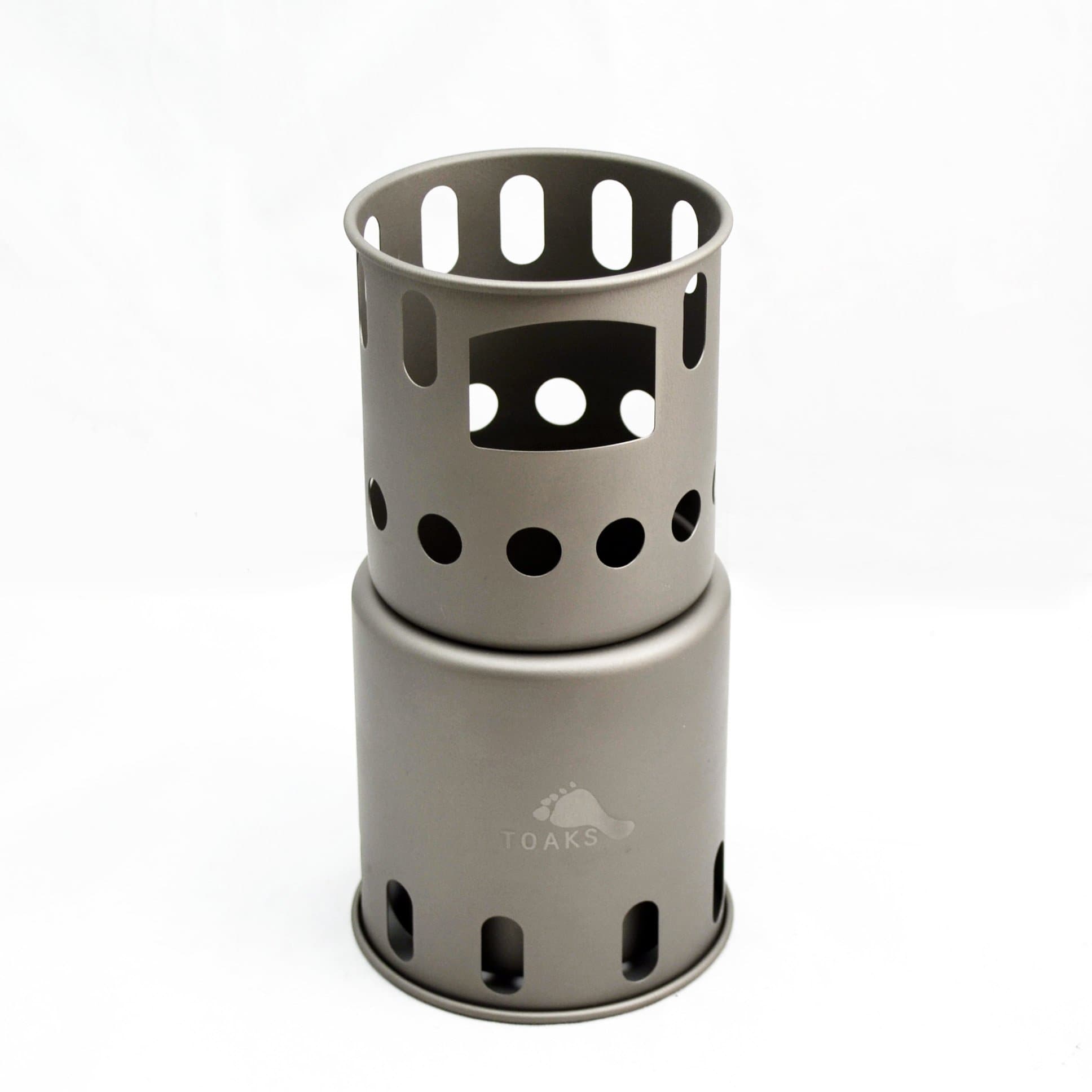 TOAKS Titanium Backpacking Wood Burning Stove Small STV-12
