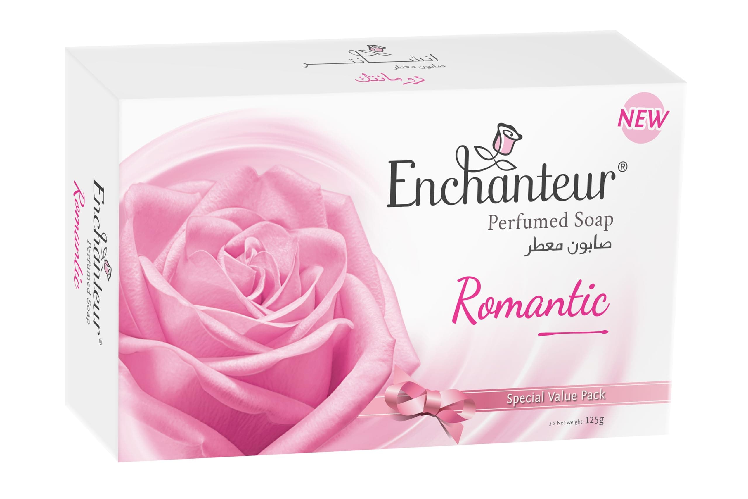 Enchanteur Perfumed Romantic Soap Bar - 3 x 125 gm