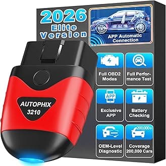 AUTOPHIX 3210 OBD2 Scanner Bluetooth, Wireless Code Reader for Car - Check Engine Light & Battery - Easy DIY Car Diagnostic Scanner Tool for 1996+ Vehicles, No Subscription Fee for iPhone & Android