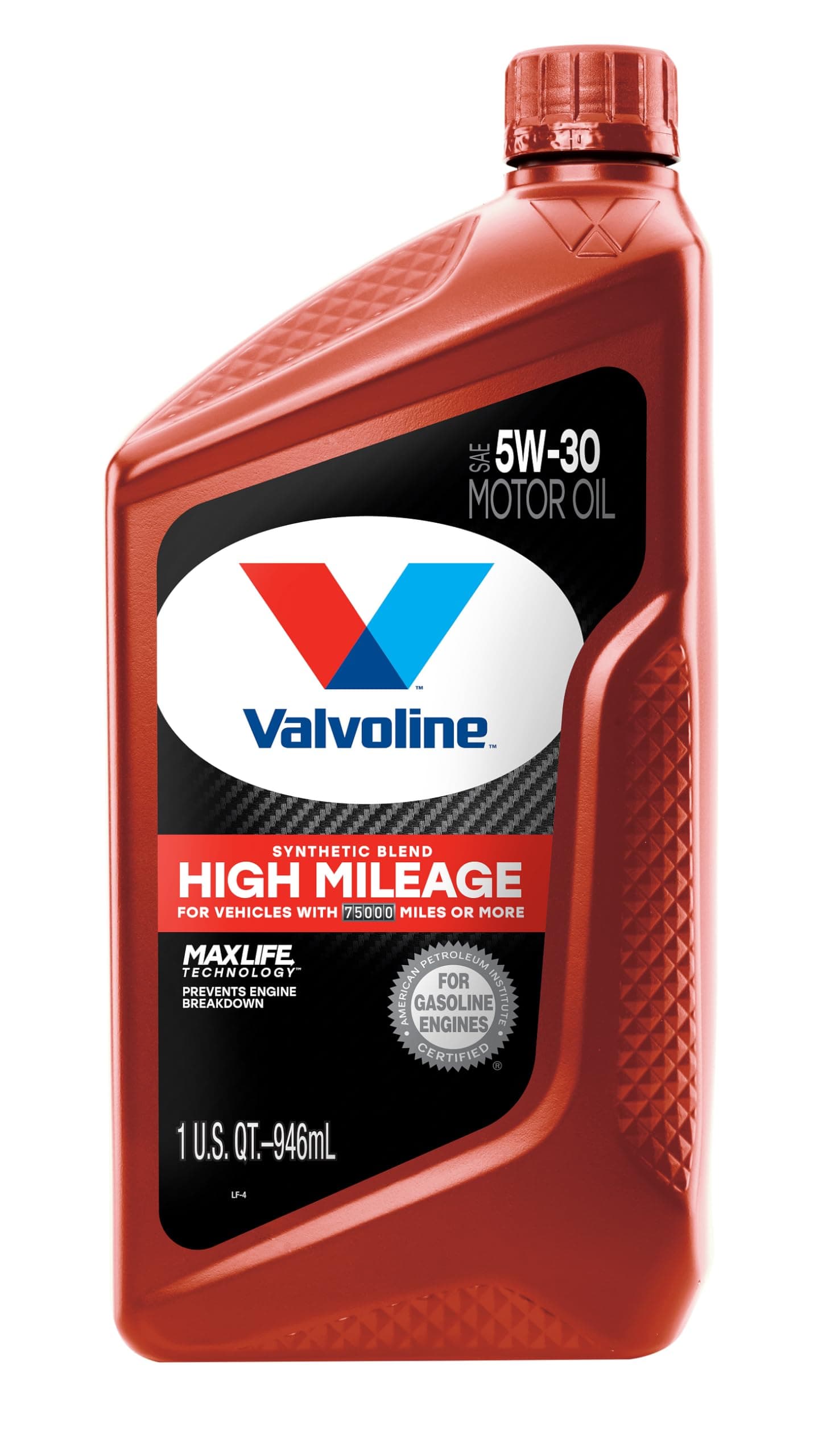 Valvoline MaxLife Technology 5W-30 合成ブレンドモーターオイル 1クォート