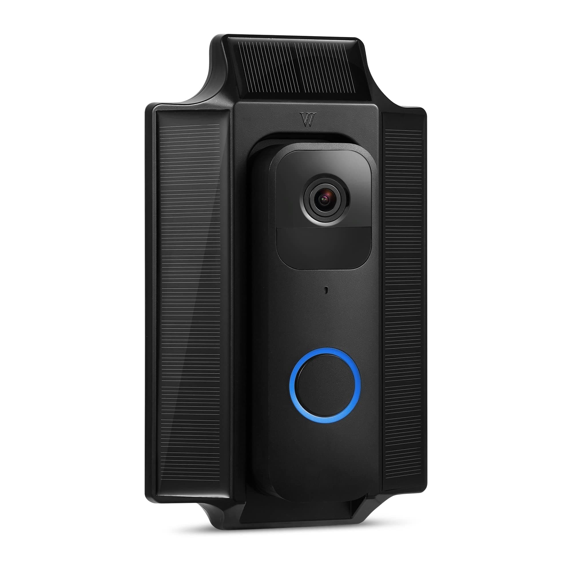 Wasserstein ソーラー充電器とマウント - Blink Videoドアベルに対応 - Blink Videoドアベル用ソーラーパワー(ブラック)