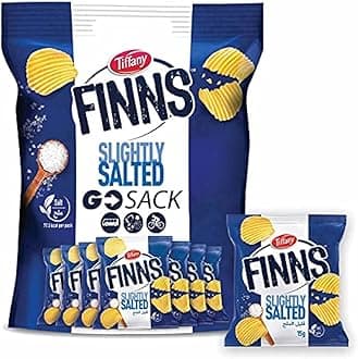 Tiffany Finns Slightly Salted Crinkled Potato Chips 24 x 12 g