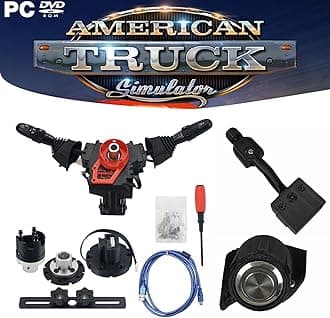 Obokidly Upgrade Type DIY Racing Simulator Steering Wheel Turn Signal Wiper Lever Switch For Logitech G27 G29 Logitech , Only for PC (Upgrade Type-For G920/G923(Only For PC), Black)