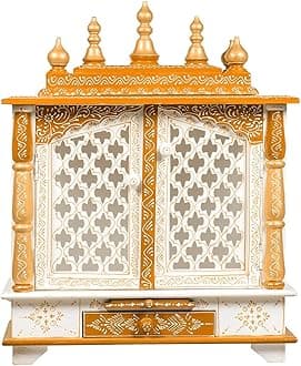 Wooden Temple/Home Temple/Pooja Mandir/Pooja Mandap/Temple for Home (Rojali60 Cm)
