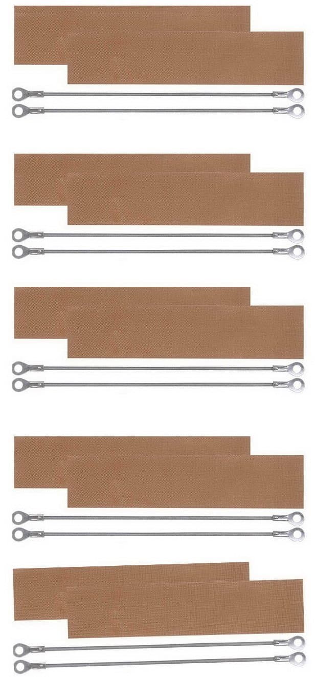 (10) Kits Replacement Elements for Impulse Sealer PFS-400 16"(10 Heating Elements+10teflon)