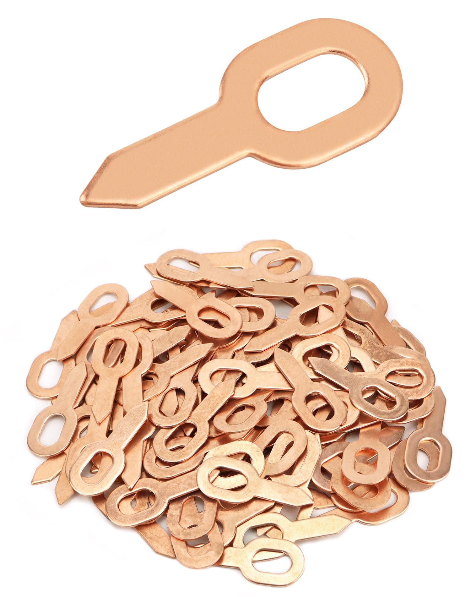 QWORK Dent Puller Rings, 100 Pcs Dent Pulling Straight Washer, Metal Shrink Repair Tool for Panel Welder Spot Welding Machine Consumables