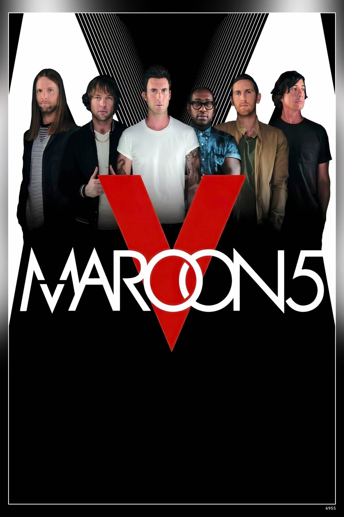 POSTERNEST Maroon 5, Pop Rock Band Adam Levine, Jesse Carmichael, Mickey Madden, James Valentine Poster Matte Finish Paper Print 12 x18 Inch (Multicolor) -6955
