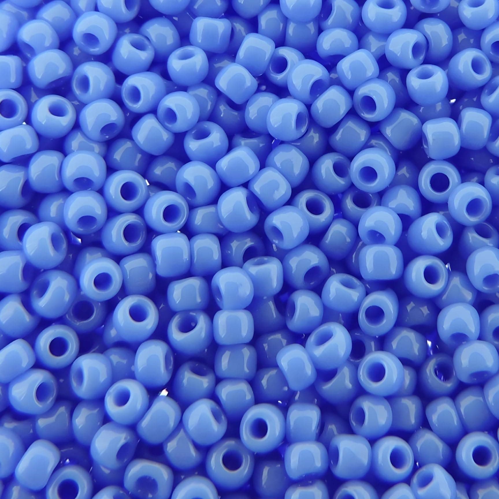 Seed Beads Round Size 11/0, 28 Grams, 6 Inch Tube, TOHO Opaque Periwinkle, Color Number 48L