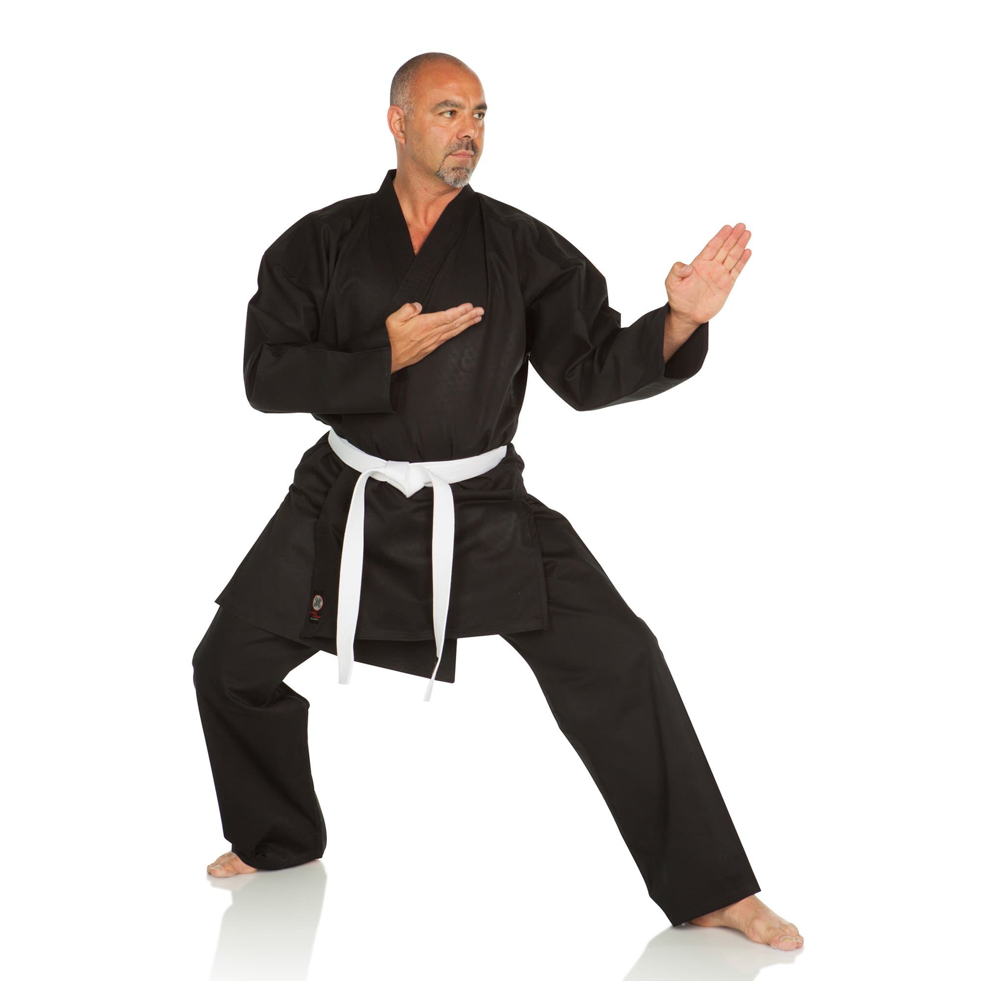 Medium Weight Karate GI Middleweight Martial Arts Karate Uniform - 9.5 oz Cotton, White Belt Included
