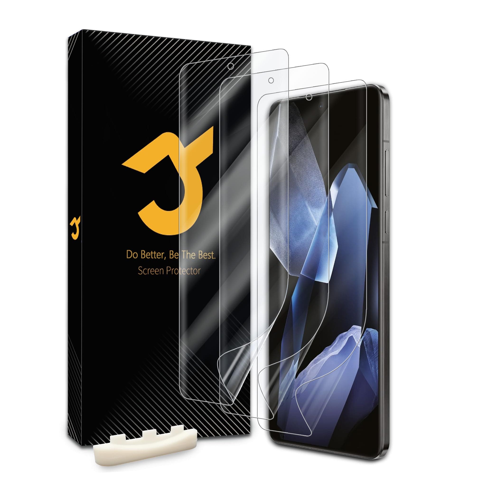 JZG 3pcs for OnePlus 13 Screen Protector (Not Glass), 3 Flexible TPU Film, Self-Healing, Bubble-Free, Easy Install, Compatible with Curved Edges and Cases