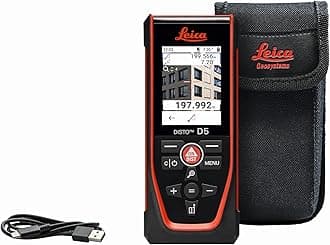 Leica Geosystems DISTO D5 New 650ft Laser Distance Measure with Bluetooth, 4X Zoom Camera