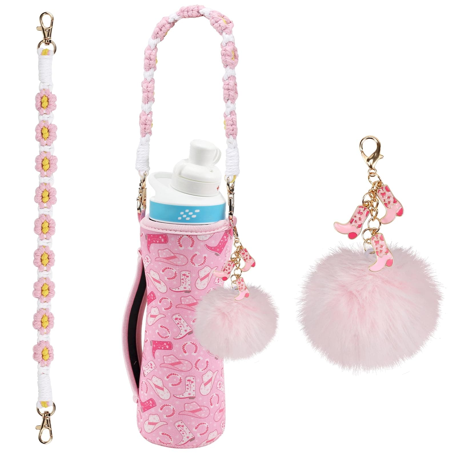 Upgrade Your Hydration Experience Compatible with Cirkul Accessories: Sleek Compatible Cirkul Water Bottle Sleeve, Stylish Compatible Cirkul Charms, Durable Straps, Handy Bottle Handle & More