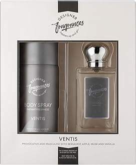 Ventus Male Gift Set - Includes 150ml Body Spray Deodorant Cans, 50ml Men’s Eau De Parfum Aftershave Sprays - For Instant Freshness on The Go - Long Lasting Smells