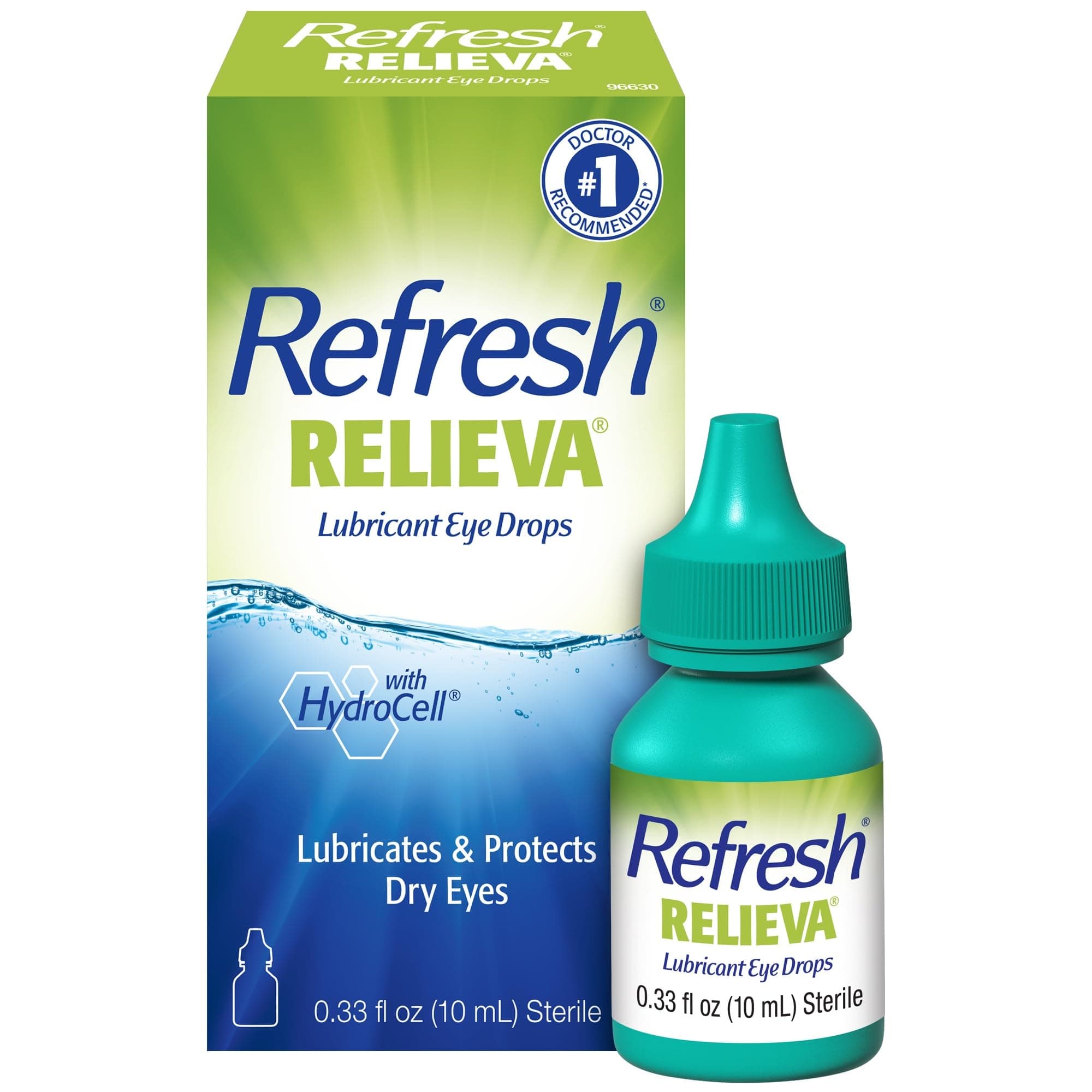 Refresh Relieva Lubricant Eye Drops For Dry Eyes, 0.33 Fl Oz Sterile