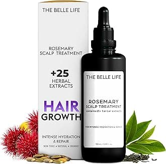 Sebastian Diaz THE BELLE LIFE Rosemary Hair Oil Scalp Treatment inspired by THE INNATE LIFE, 100ml 3.4 fl oz Nourishes and Supports Fuller-Looking Hair with Organic Rosemary Oil