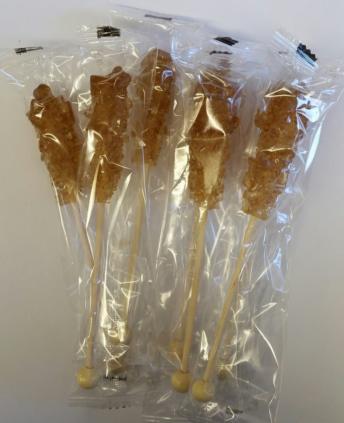 6 x Individually Wrapped Brown Sugar Swizzle Sticks