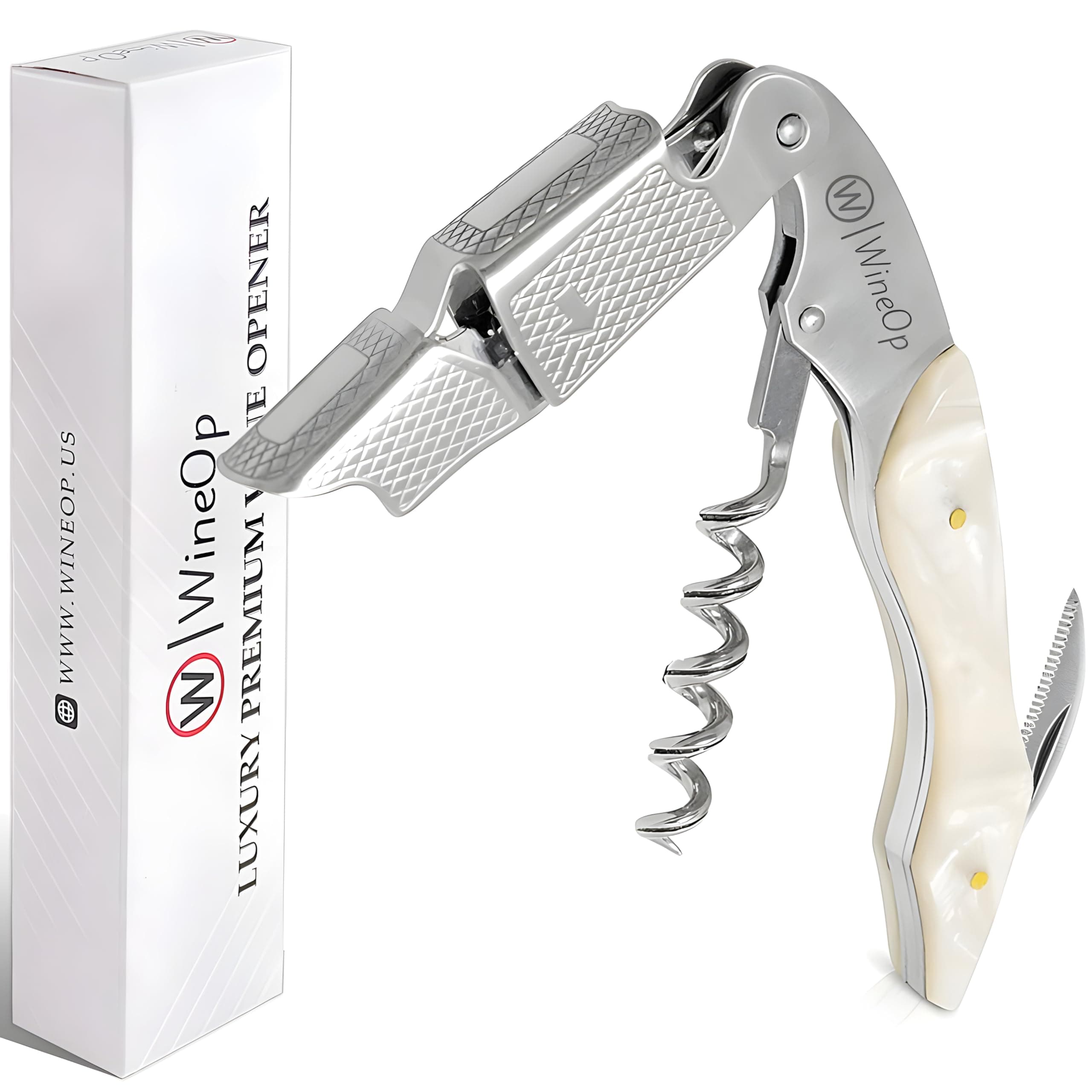 WineOp WINE OPENER KEY (WHITE RESIN)