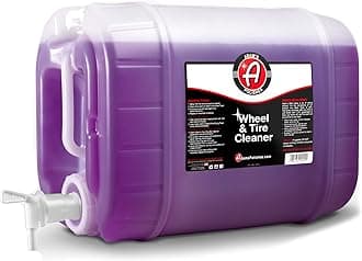 Adam's PolishesWheel & Tire Cleaner 5 Gallon - Professional All in One Tire & Wheel Cleaner Car Wash Wheel Well Cleaning Spray for Car Detailing | Safe On Most Rim Finishes