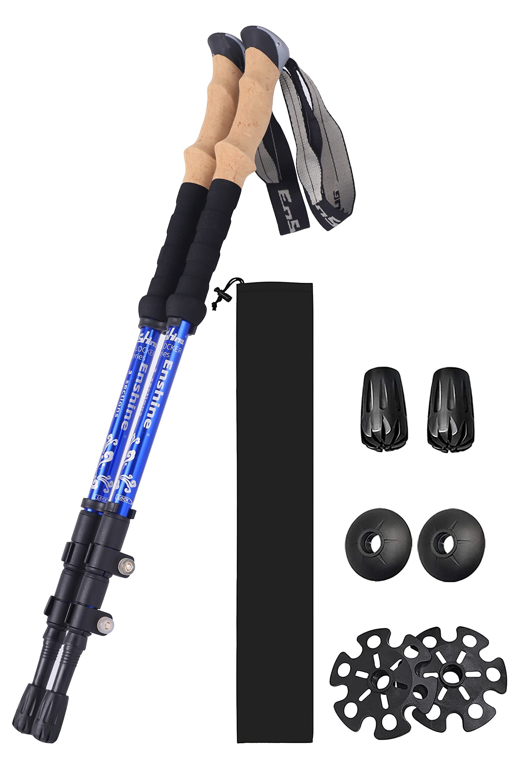 hikehobby® Trekking Hiking Pole Walking Cane Stick Adjustable Stretch From 60 to 135 CM approx