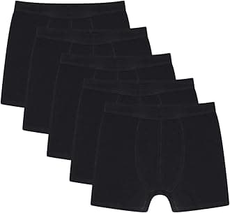 Sock Stack Boys Boxer Short Trunks Boxers For Kids Organic Cotton Stretch Underwear Pants Boxershorts, Pack Of 5