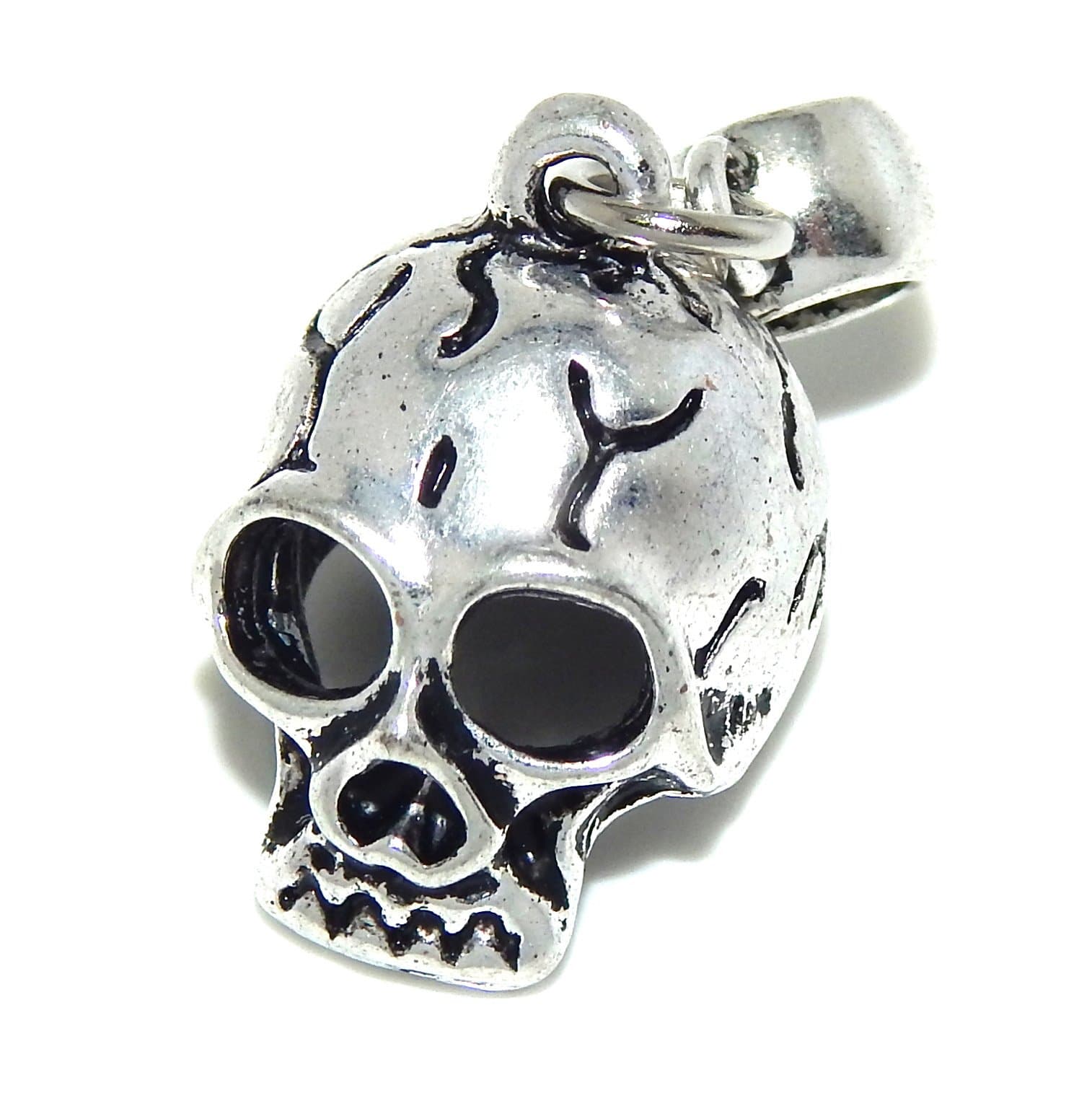 Jewelry Monster Dangling "Skull" Charm Bead B60437