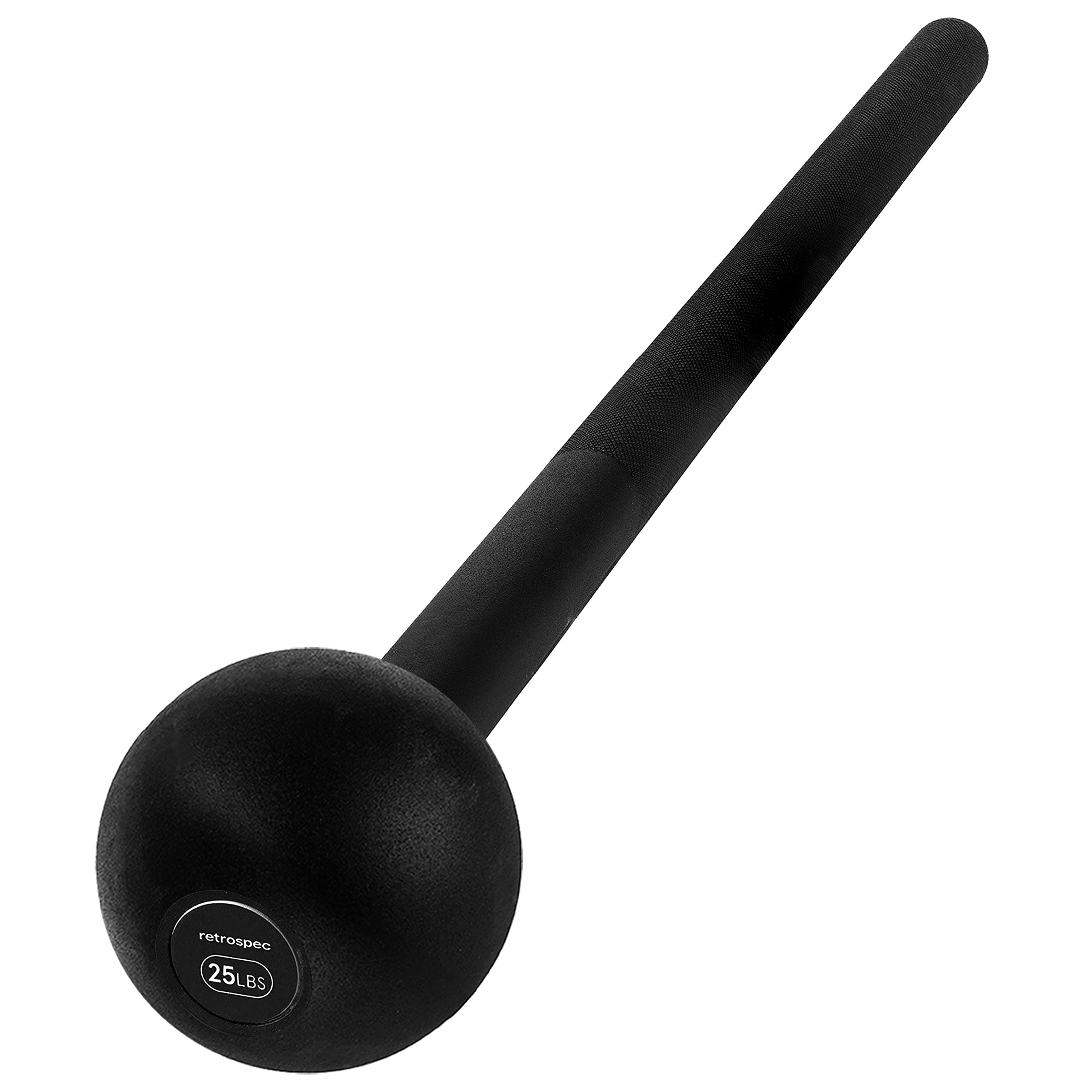 Retrospec Steel Macebell Strength Training Weight, Black, 30lbs