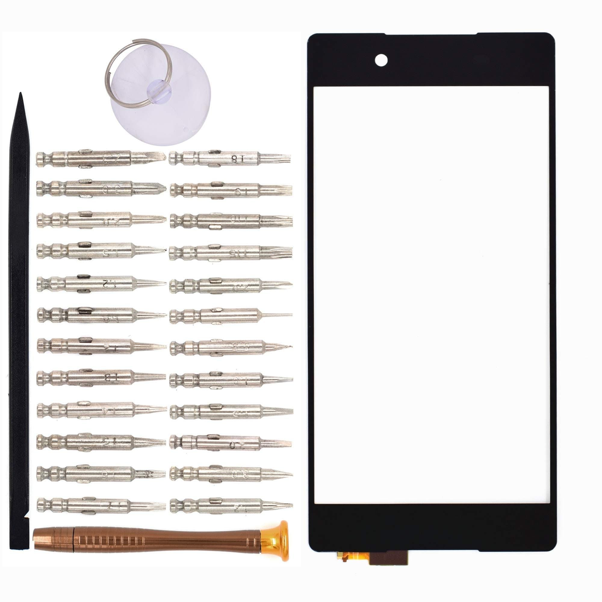 Touch Screen Glass Digitizer Replacement for Sony Xperia Z3+/Z3 Plus/Z4/E6553(Black)
