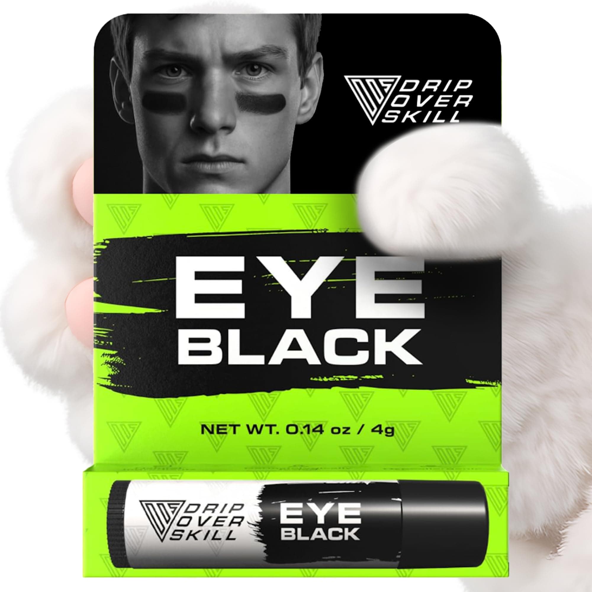 - Eye Black by DRIP Over Skill, Made with Natural Ingredients, Skin-Safe Sports Face Paint Stick, Repels Sweat, Anti-Glare, Clean Eye Black Baseball, Football, Softball, Lacrosse, Easter Basket Stuffers