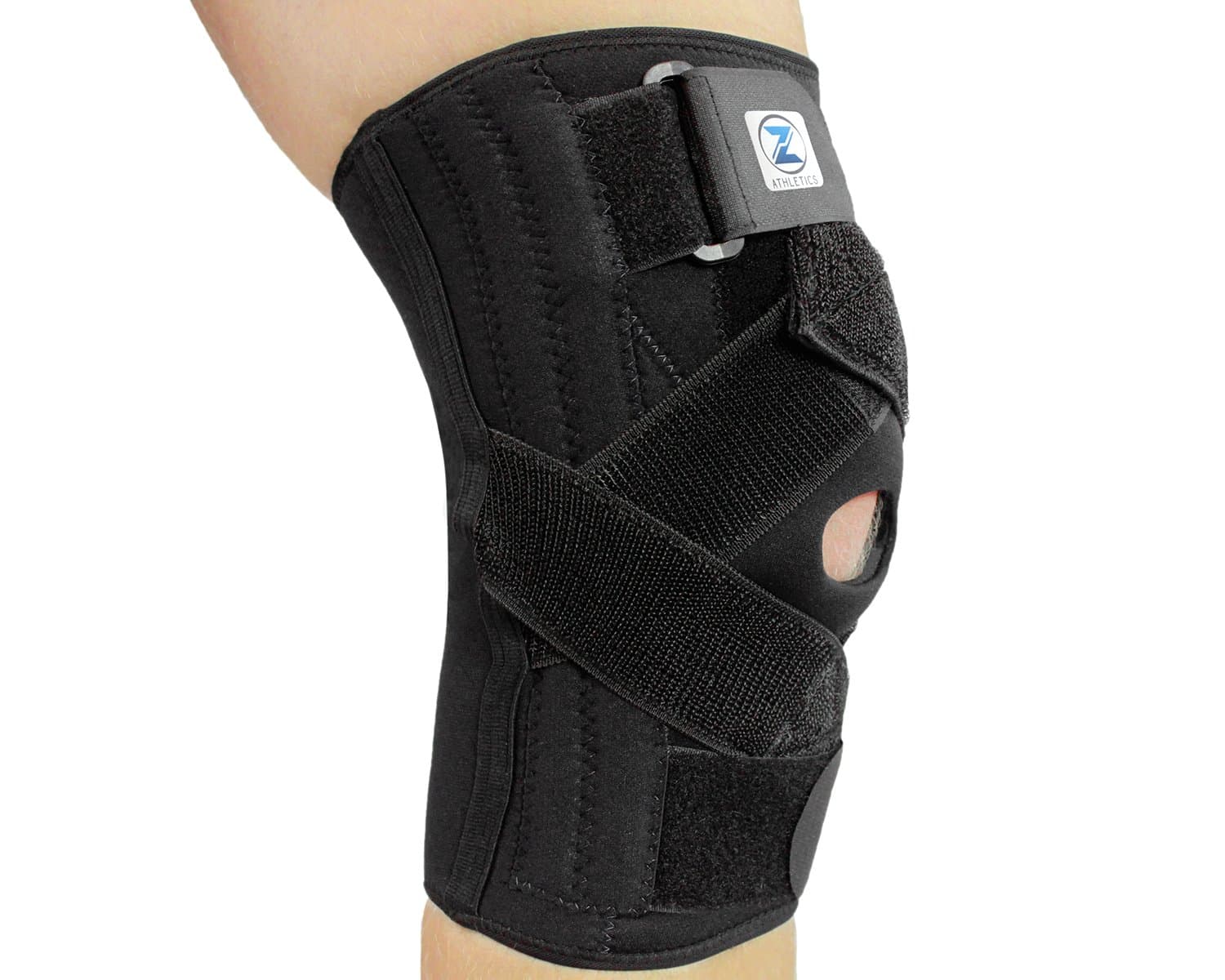 Zenith Knee Brace ‒ Adjustable Support For Meniscus Tear, ACL Lateral & Medial Ligament Sprains! Sleeve for Running, CrossFit, Basketball and other Sports