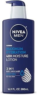Nivea For Men Maximum Hydration Nourishing Lotion for Dry Skin 16.9 Ounce