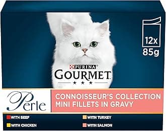 Perle Connoisseurs Collection Gravy Wet Cat Food 12x85G, Pack of 4