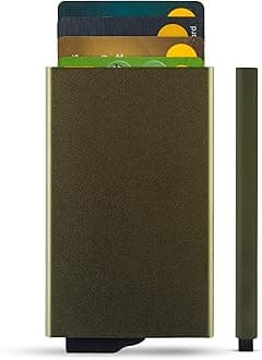 POWR Metal Card Holder Wallet, Wallets for Men UK, Minimalist Slim RFID Blocking Credit Protector, Aircraftgrade Aluminum Wallet. Mens Holds 5 Cards