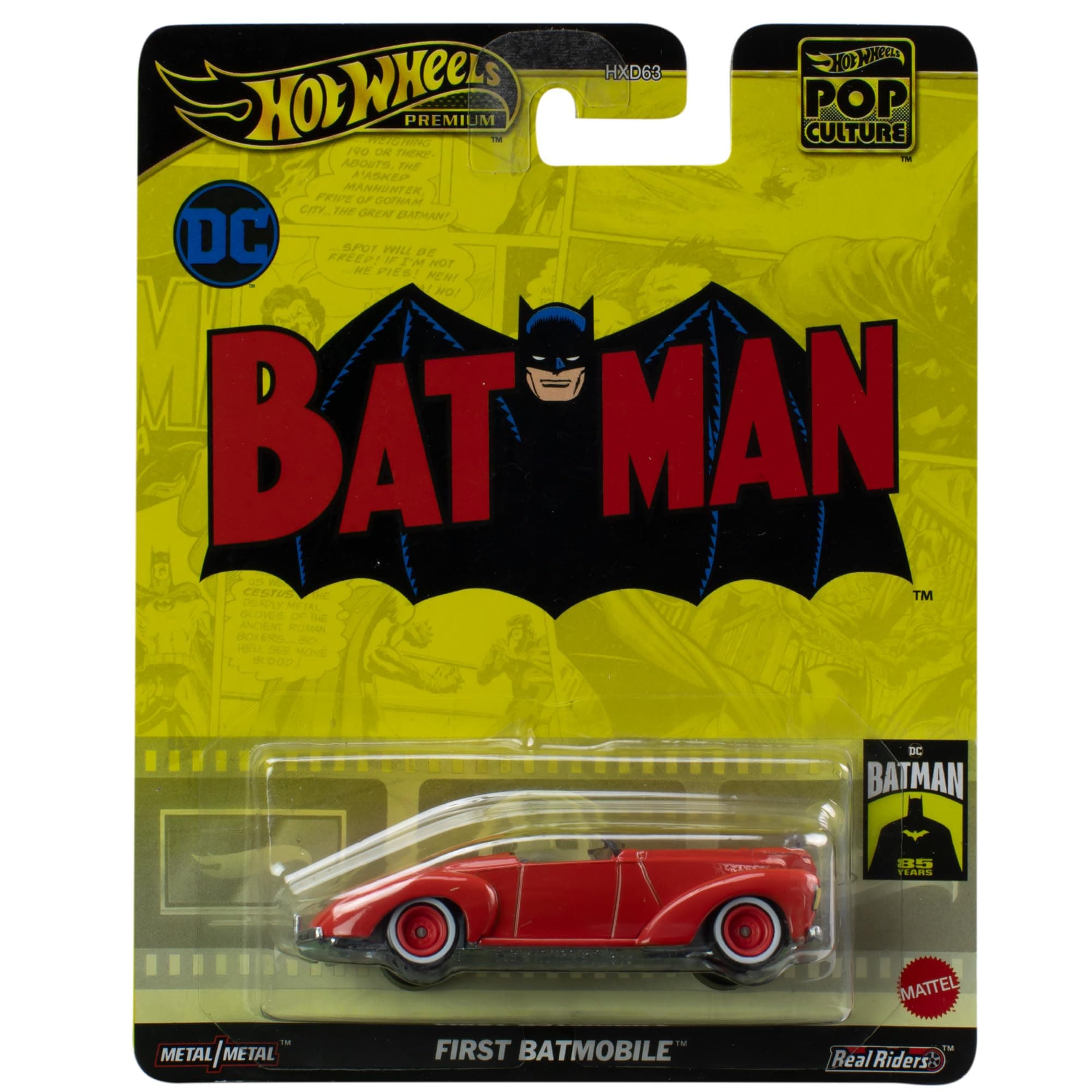 Premium Pop Culture Batman Classic First Batmobile 1:64 Scale Diecast Vehicle
