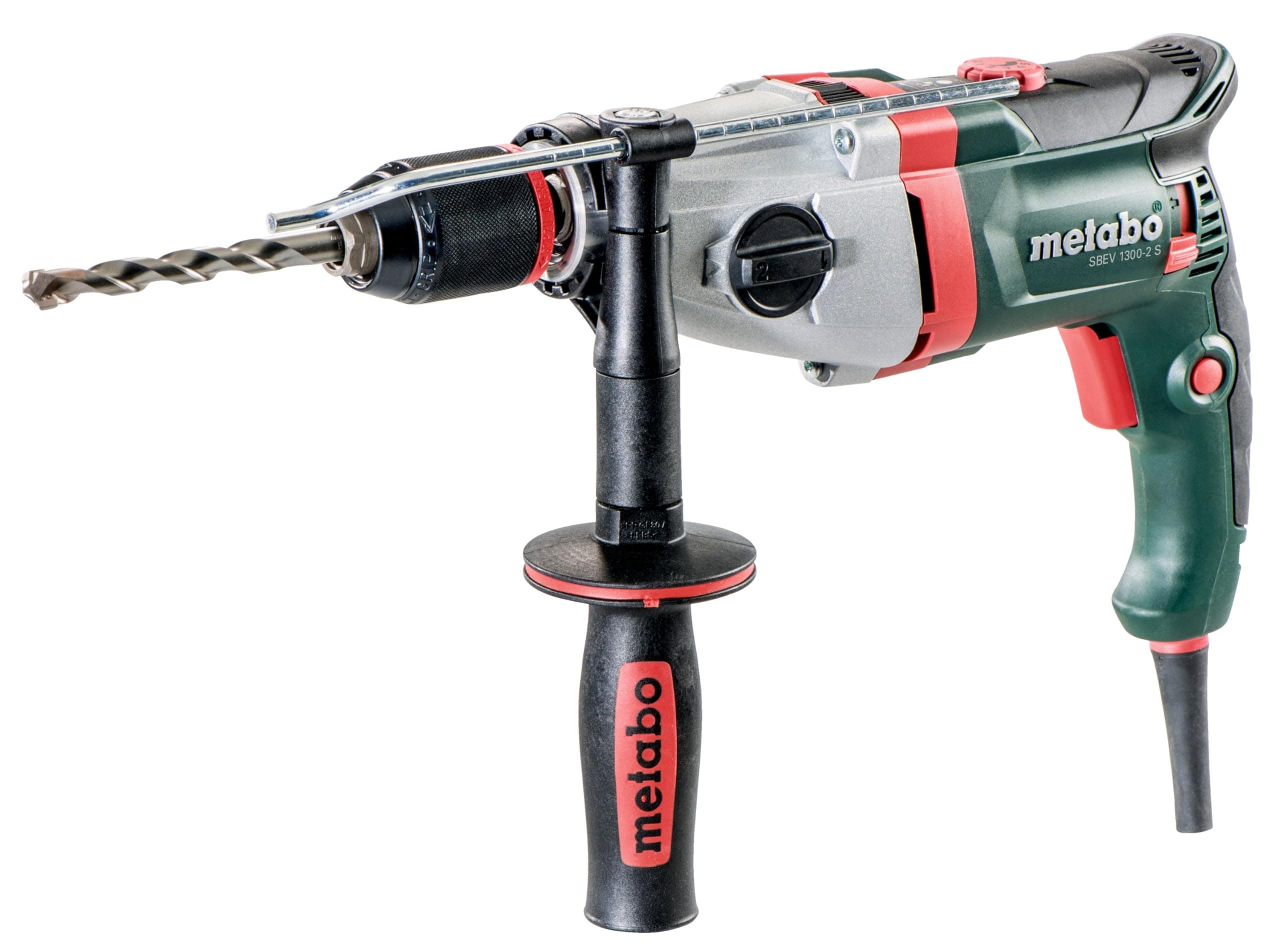 Metabo Hammer Drill SBEV 1300-2 S with VTC - Full Wave Electronics, 1300 W - Includes Transport Case - 600786500