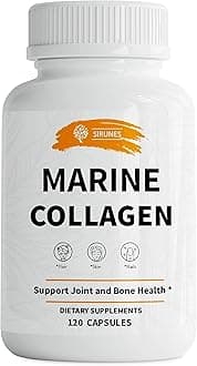 SIRUNES Marine Collagen Peptides, 120 Capsules - Fish Collagen Supplements for Women, Great for Hair, Skin, Nails, Joints & Bones - Made in USA