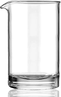 Cocktail Mixing Glass with Seamless and Handblown Construction - Plain Design (24oz)