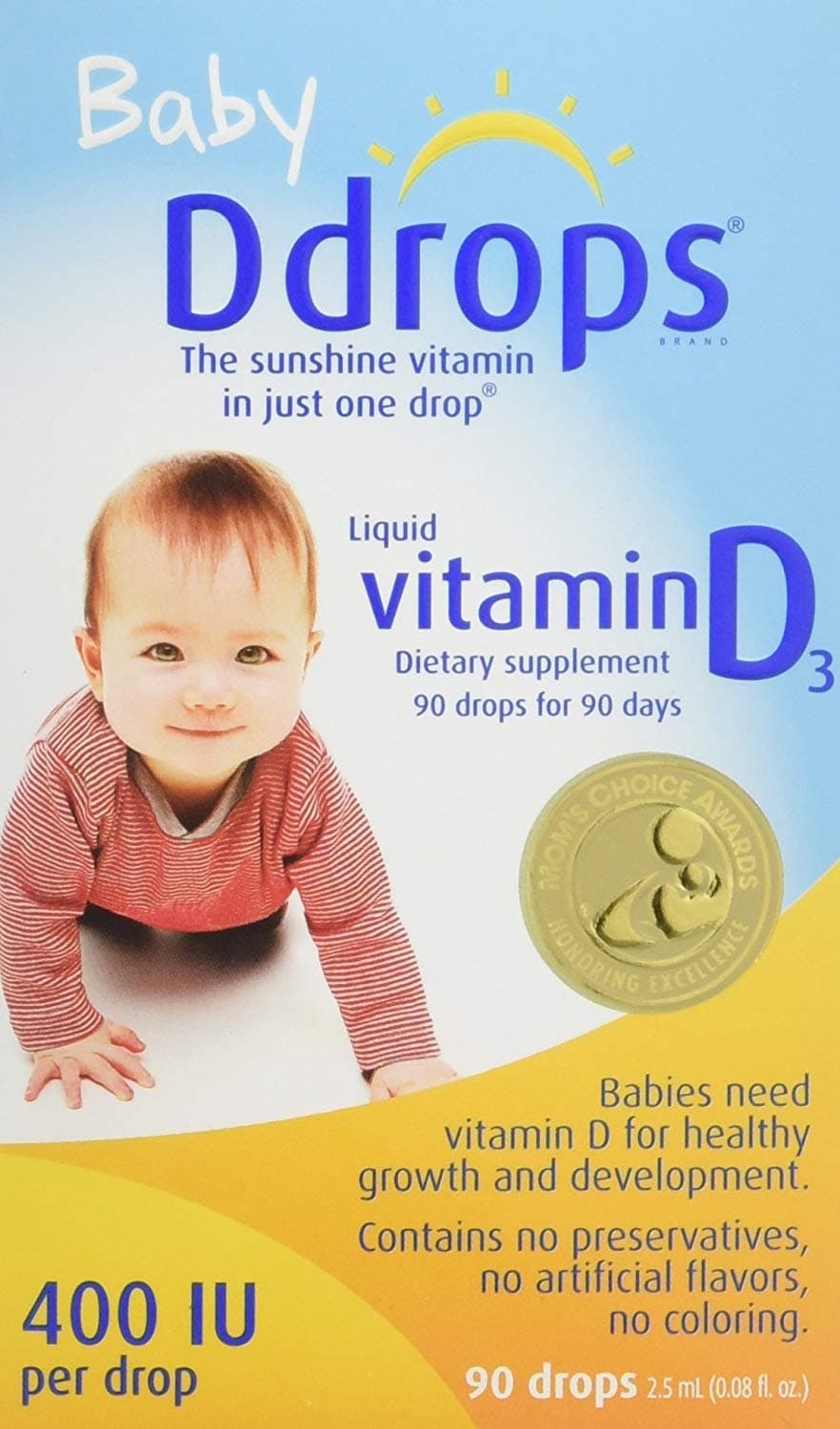Ddrops Baby 400 Iu, Vitamin D, 90 Drops, Pack of 3